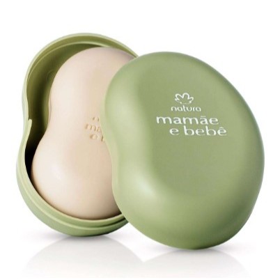 Sabonete em Barra Natura Mamãe e Bebê 100g + Saboneteira