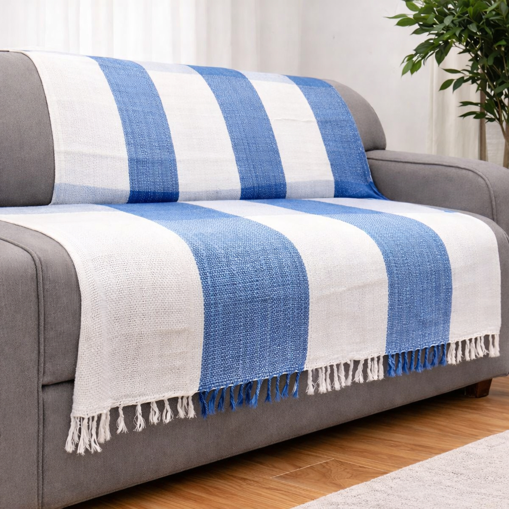 Manta Para Sofá Gigante De Algodão 2,10x1,20cm Decoração Capa Protetora em Oferta na Shopee