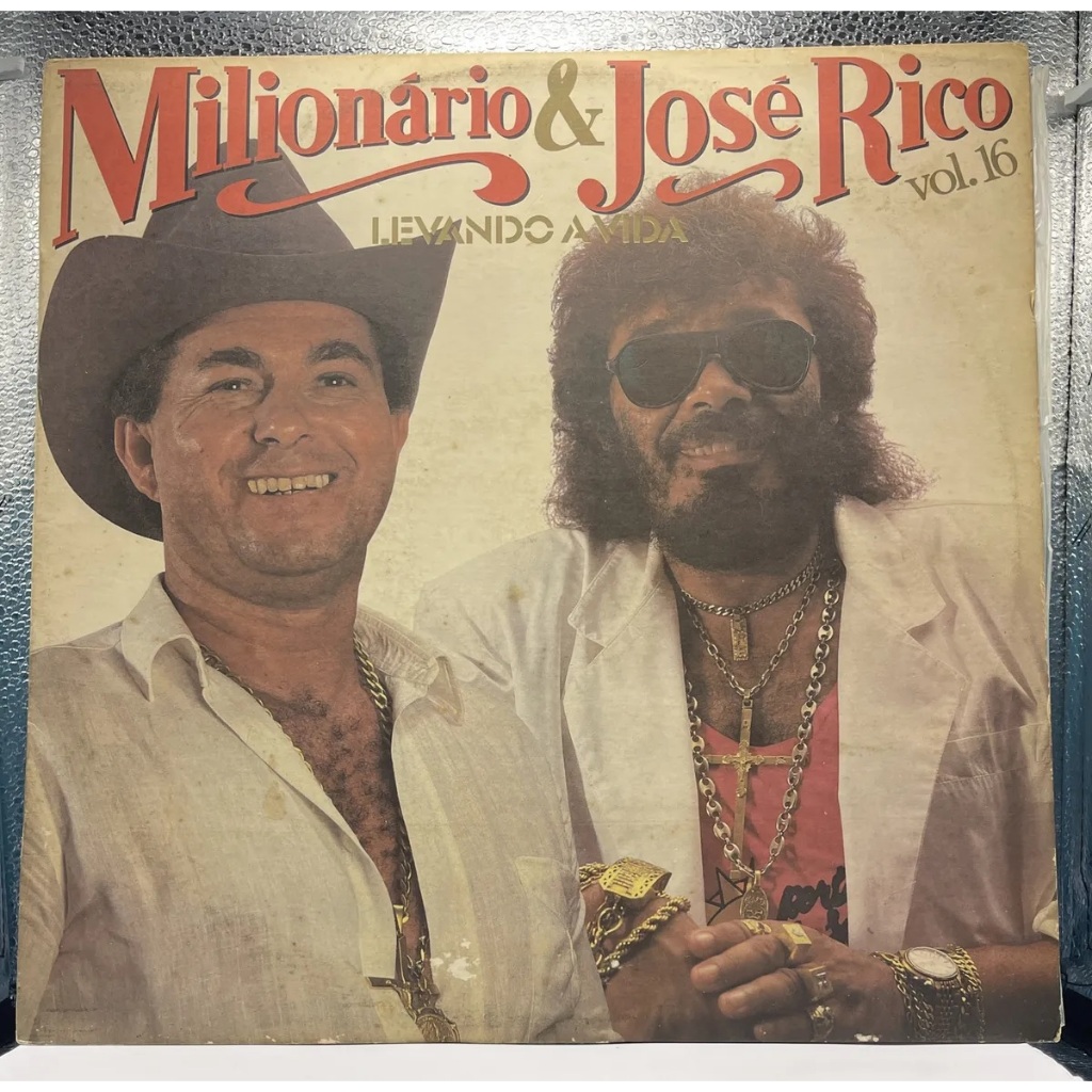 Lp Disco De Vinil - Milionario & José Rico - Levando A Vida - Vol. 16