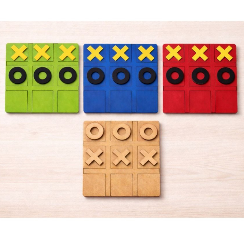 Kit 10,20,30 Jogo Da Velha Com Tabuleiro (Brinquedo/Presente/Lembrancinha) Em MDF 3mm Jogos, Festas. em Oferta na Shopee