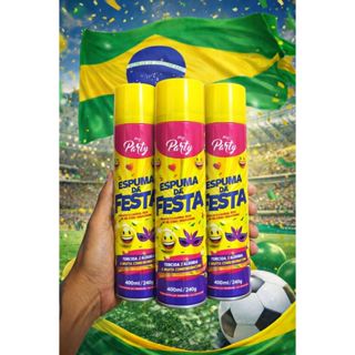Kit 3 Spray Espuma Lata Festa Copa Neve Artificial 400ml 240g em Oferta na Shopee