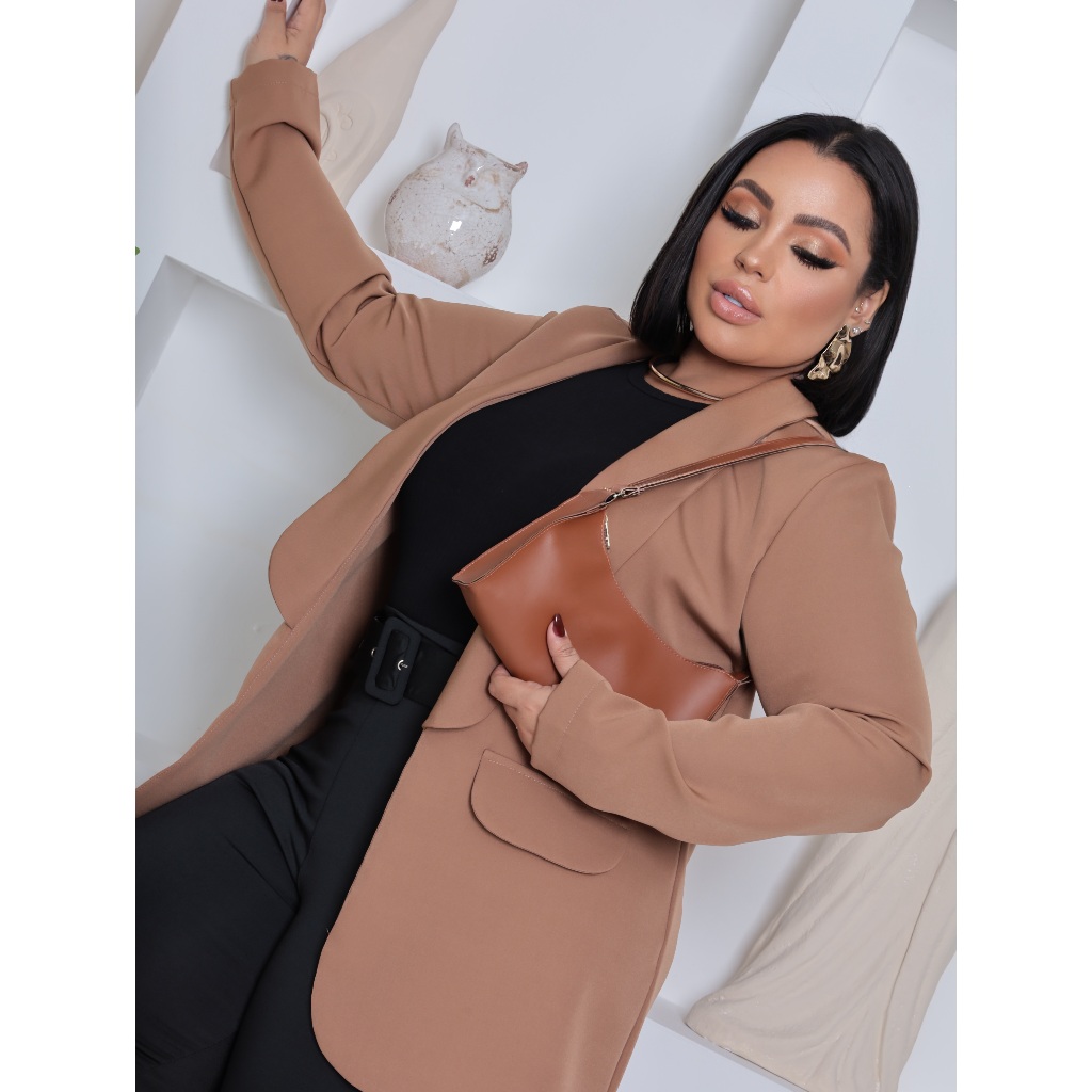 Blazer alfaiataria Feminino Social casaco  Alfaiataria Plus Size  casaquinho Elegante