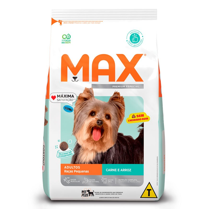 Ração Max Carne Cães Adultos Raças Pequenas 10,1Kg