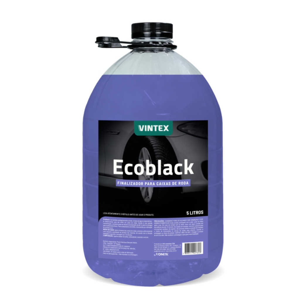 Finalizador Protetor Abrilhantador Ecoblack Para Caixa De Rodas Chassis Para-lamas Automotivo  5L