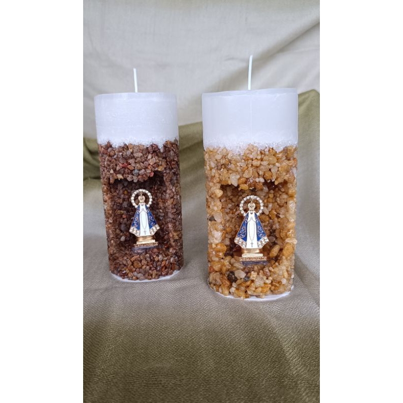 Vela decorativa gruta Nossa Senhora Aparecida