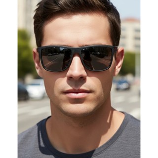 Óculos Masculino de Sol Polarizado Quadrado Texturizado com Proteção 400UV em Oferta na Shopee