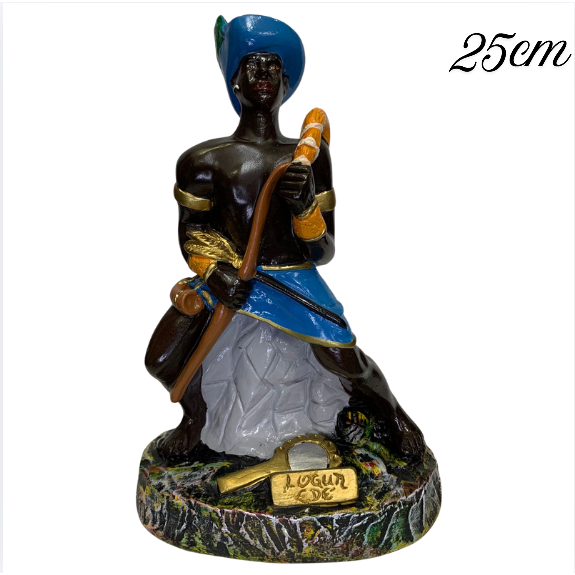 Imagem Orixá Lugun Edé Logunedé 25cm em Gesso - Umbanda Candomblé