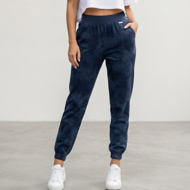 Calça Jogger Feminina Algodão Tie Dye Com Bolso Confortável Premium