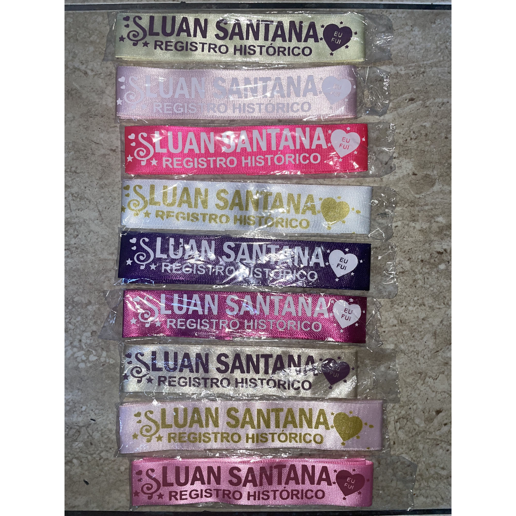 10 unidades - Headband faixa de cabeça Luan Santana (Registro Histórico)