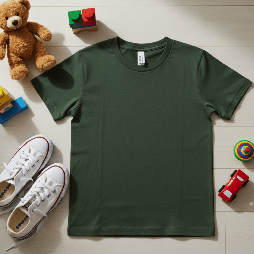 Camiseta Infantil Algodão 100% Básica Confortável Unissex em Oferta na Shopee