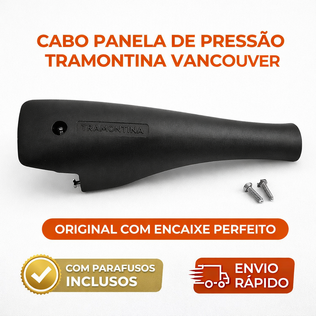 Imagem Cabo Superior Tampa Panela Pressão Tramontina Vancouver 3L,4,5L e 6L | Original Seguro Envio Rápido