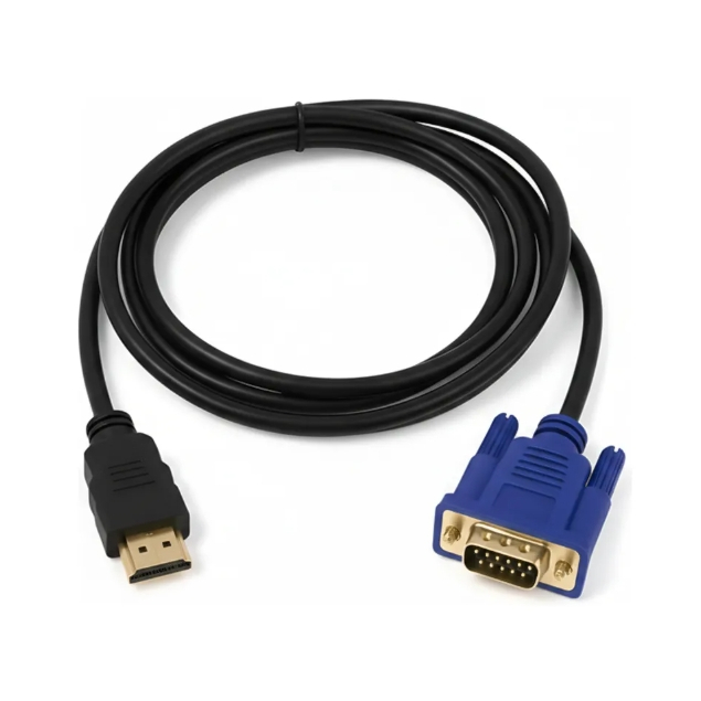 Cabo De Conversor Hdmi Macho X Vga Macho 1,5 Metros em Oferta na Shopee
