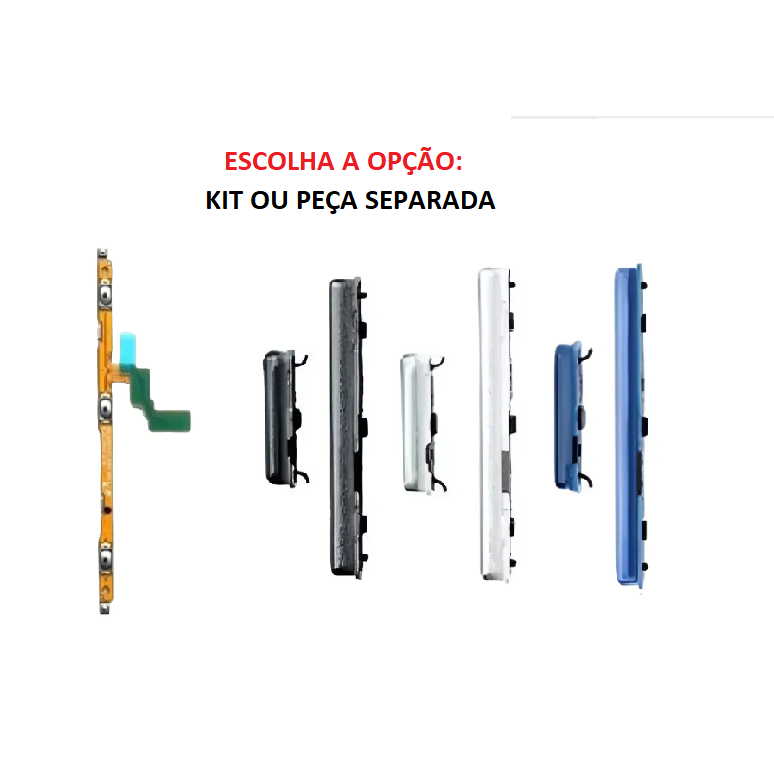 Kit Flex Power Volume e Botão Externo A20 A30 A30s A50