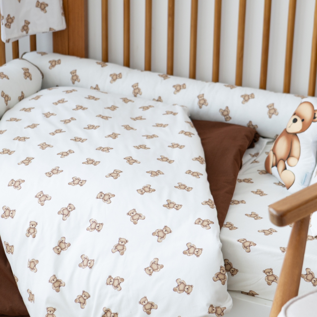 Edredom 100% Algodão Berço Mini cama Montessoriano Solteiro Estampado Percal 150 Fios