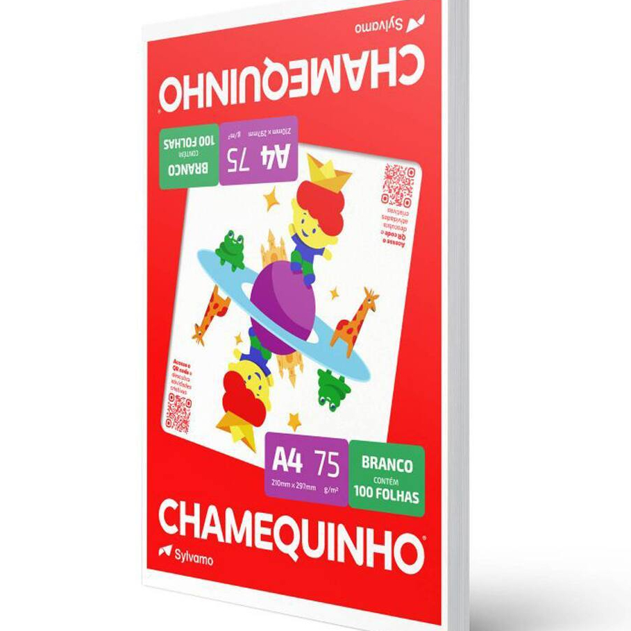 PAPEL  SULFITE  -  pacote  com  100 folhas  brancas