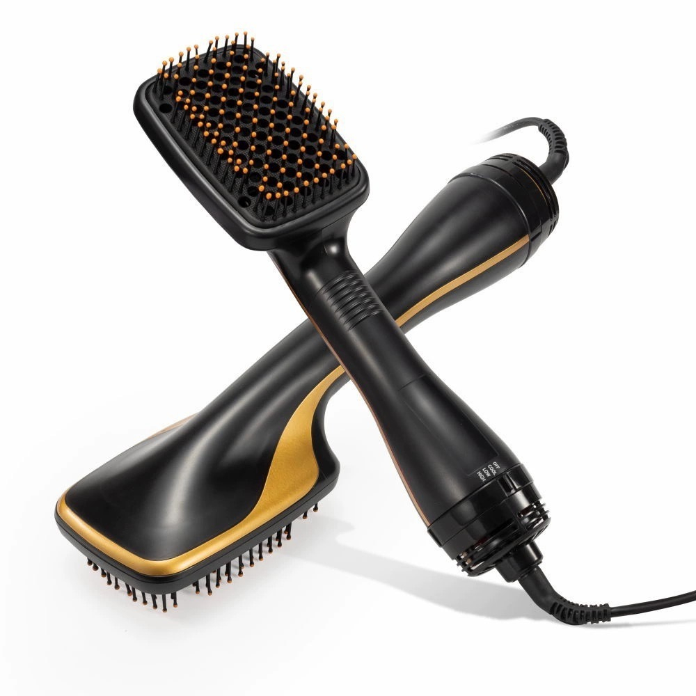 Escova Secadora Alisadora Modeladora 1000w Premium Soft Brush 3 modos Íons 110V em Oferta na Shopee