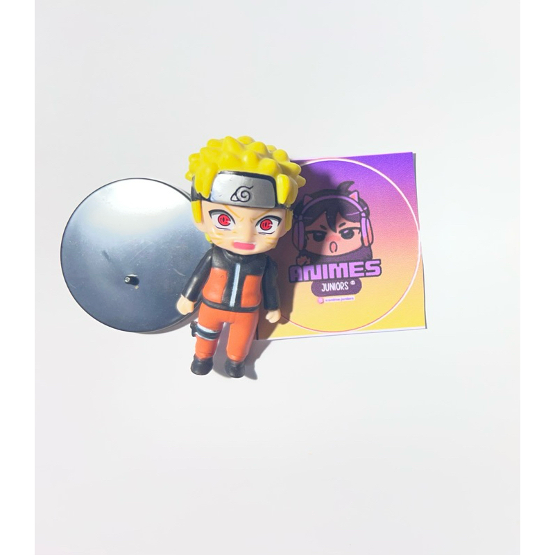 🔥 Miniatura Naruto Uzumaki 4cm + Brinde Adesivo | Action Figure Anime Decorativa Naruto