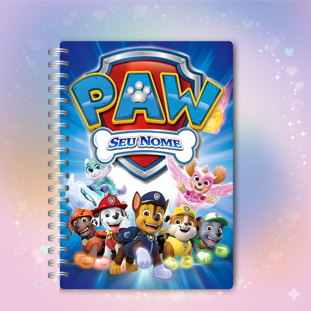 Agenda Patrulha Canina Personalizada em Oferta na Shopee