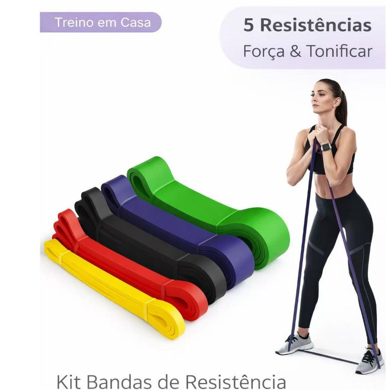 Kit Super Band Elástico Extensor Funcional Exercício em Oferta na Shopee