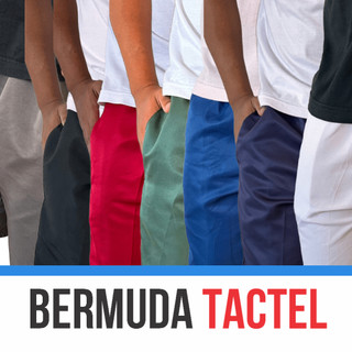 Bermuda Masculina Tactel Lisa Short Leve Confortável Secagem Rápida Verão