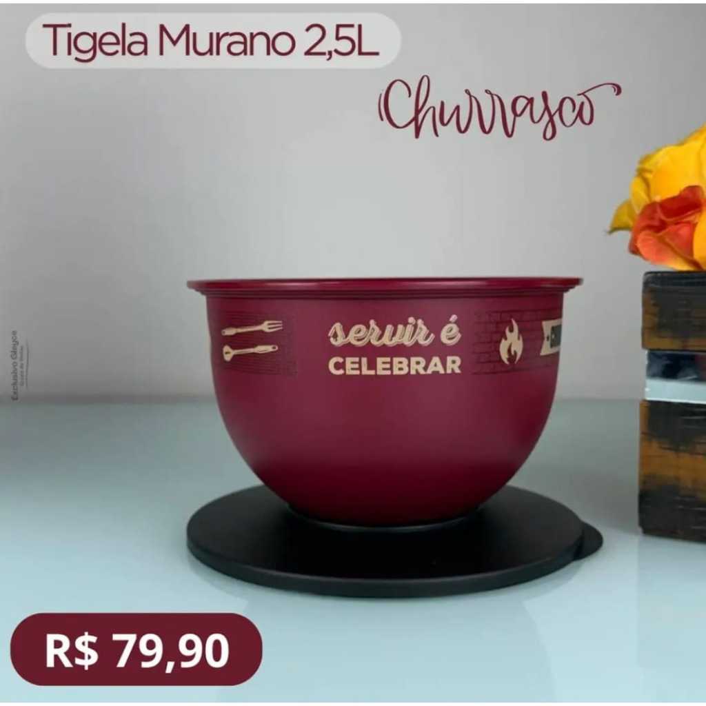 Tupperware Tigela Murano Sabor Na Brasa 2,5 Litros