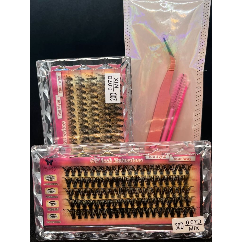 KIT GOLD ( Pinça) (CILIOS 30D.0.07D MIX) (20D.0.07D MIX)
