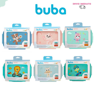 Bento Box Marmita Lancheira Infantil Buba Aço Inox Com Divisória Removível em Oferta na Shopee