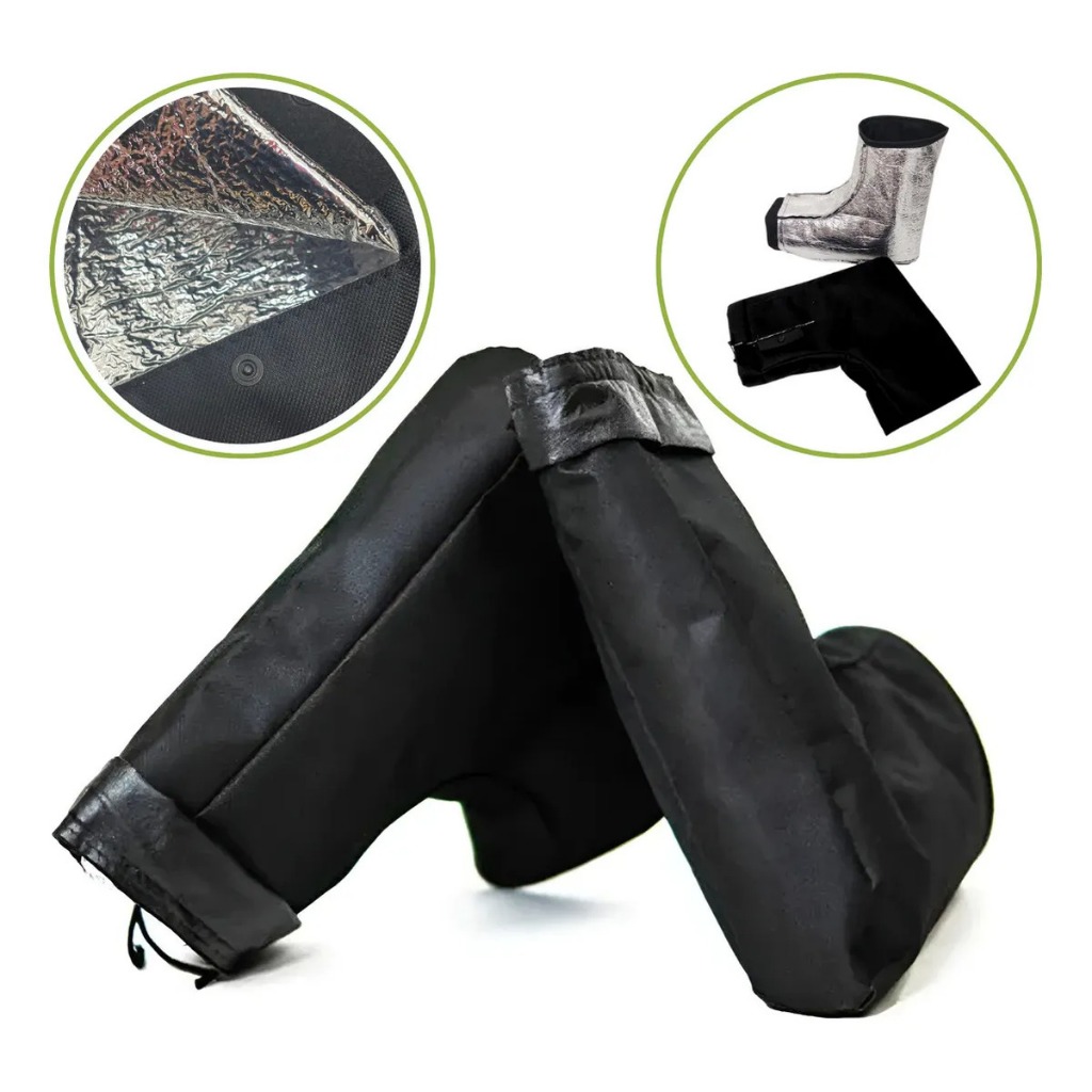 Luva de Guidão Térmica Impermeável Motoboy Com Manta Alumínio Polaina Protetor de Guidão Moto para Dias Frios e Chuvosos em Oferta na Shopee