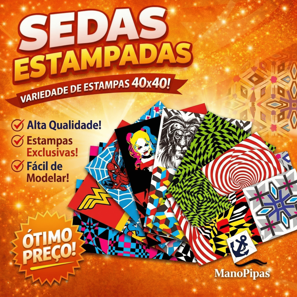 Papel/Folha de Seda 40x40 c/100fls Sortidas Diversas( INCLUINDO LISAS nas Diversas SE NECESSÁRIO)