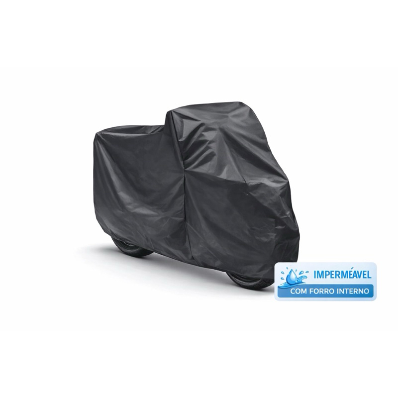 Capa de Cobrir Moto em Couro 100% Forrada Impermeável Anti-Uv Anti-Risco Protetora