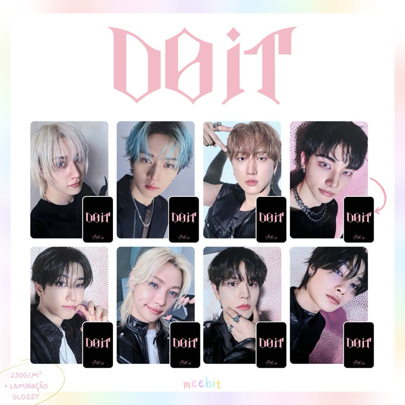 Photocards Stray Kids DO IT - Kit Fanmade OT8 SKZ Lomo Kpop