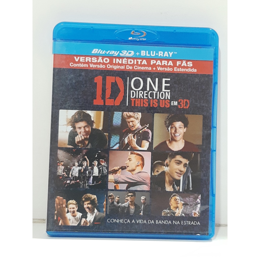 Bluray One Direction - this is us (2D+3D) (usado)