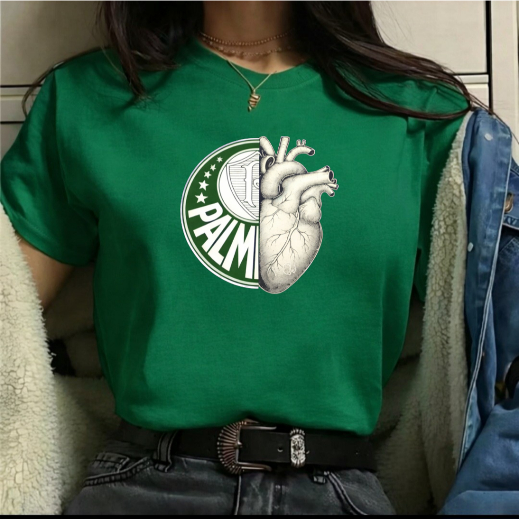 Camisa do Palmeiras Feminina Linda T shirt Blusa Feminino do Verdão Menina