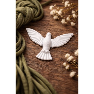 Kit Pombinha Branca Espírito Santo 🕊️ 25, 50 ou 100 Unidades - Perfeito para Lembrancinhas e Chaveiros em Oferta na Shopee