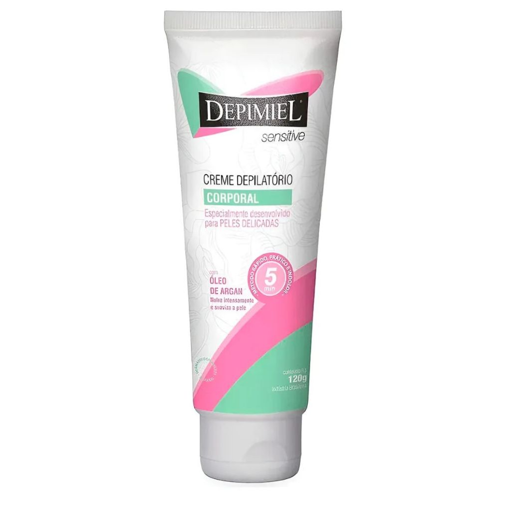 Creme Depilatório Corporal Sensitive Feminino 120g Com Óleo de Argan