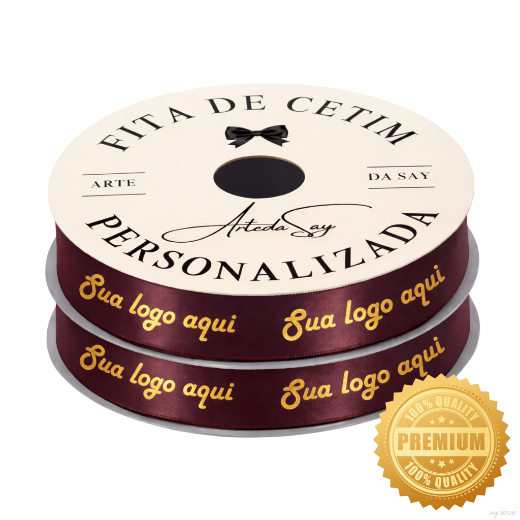 Fita de Cetim Personalizada 22mm 50metros