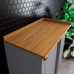 Tampo Reto para Balcão de Canto Henn Americana 94cm