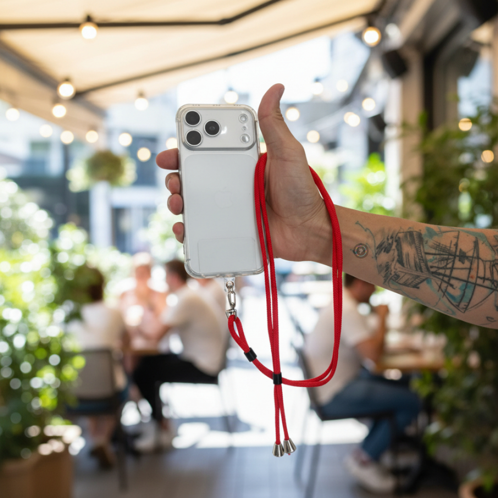 Cordão Salva Celular Regulável AntiQueda Resistente Universal