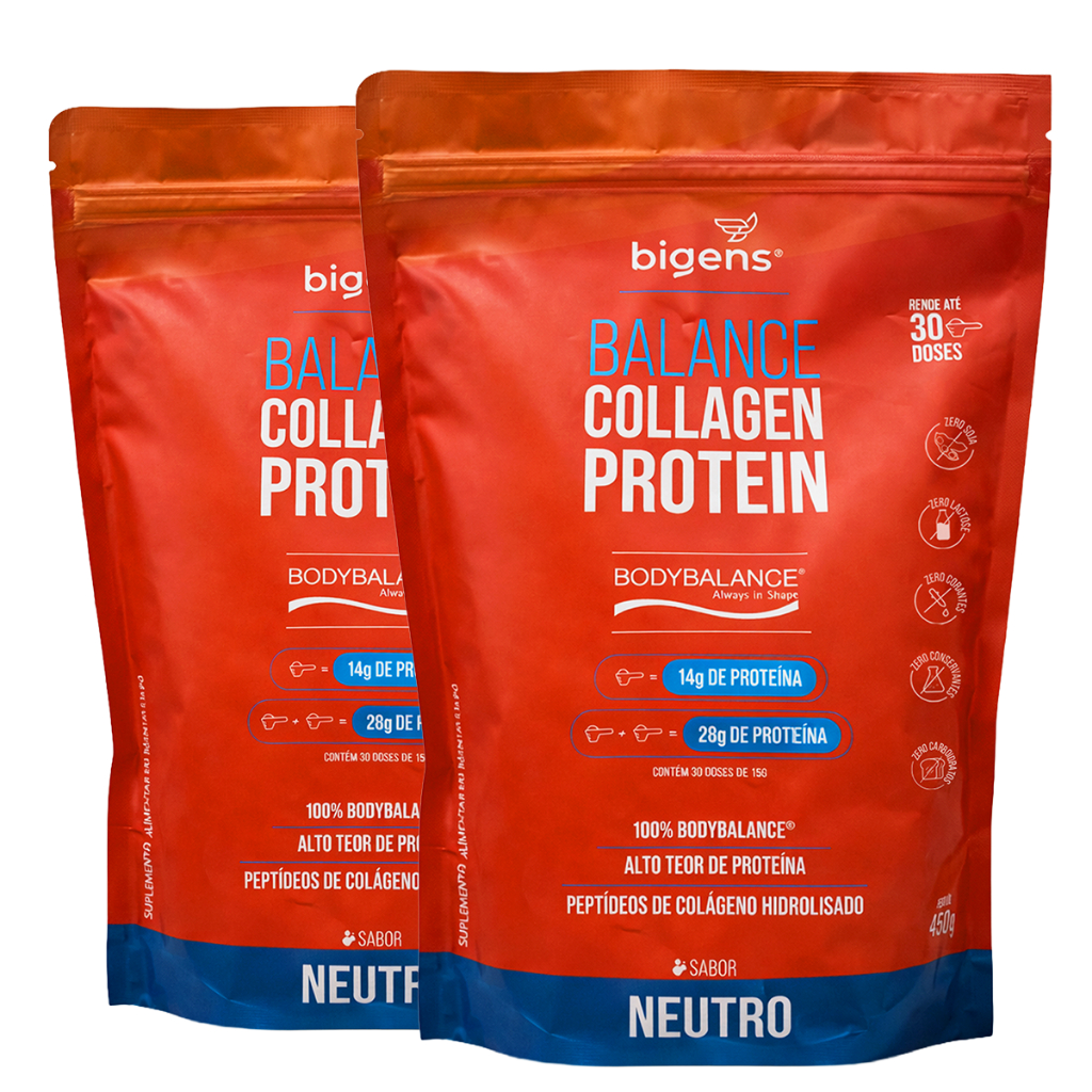 Kit 2x Bodybalance Collagen Protein® 450g Neutro Bigens – Colágeno | Proteico | Hidrolisado | Alta Pureza