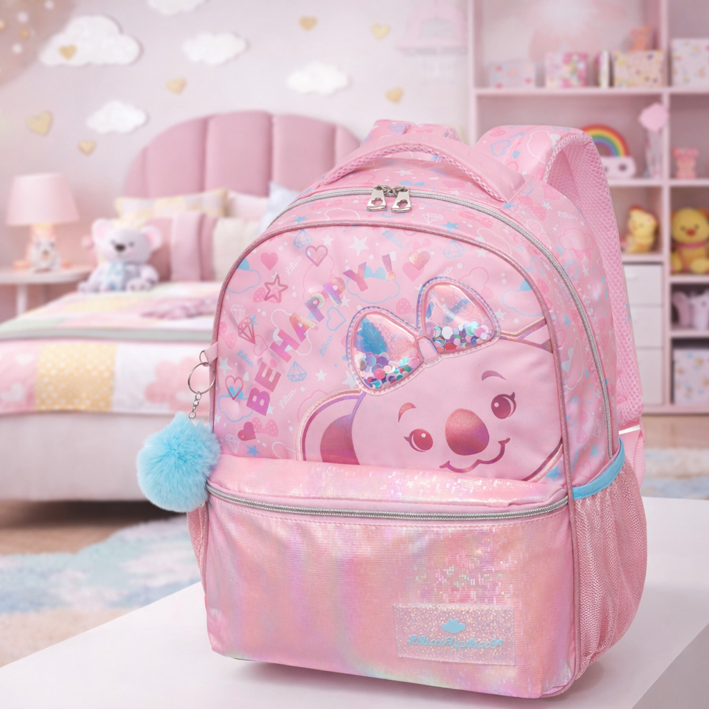 Mochila Infantil Escolar Para Menina Cor Rosa Escolar Infantil Passeio Lilica Ripilica