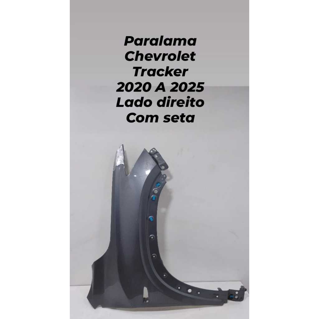 Paralama Chevrolet Tracker 2020 2021 2022 2023 2024 2025 Lado Direito com Seta