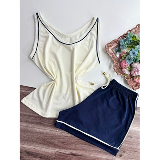 pijama feminino de algodão pijama regata 100% algodão pijama confortável de algodão antialérgico linha noite (Monize)