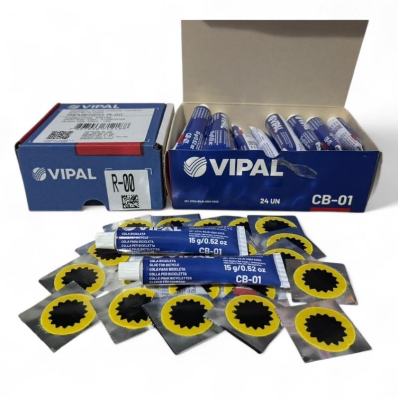 Remendos + Cola Vipal R-00 Bike/Moto | Cola Avulsa CB-01