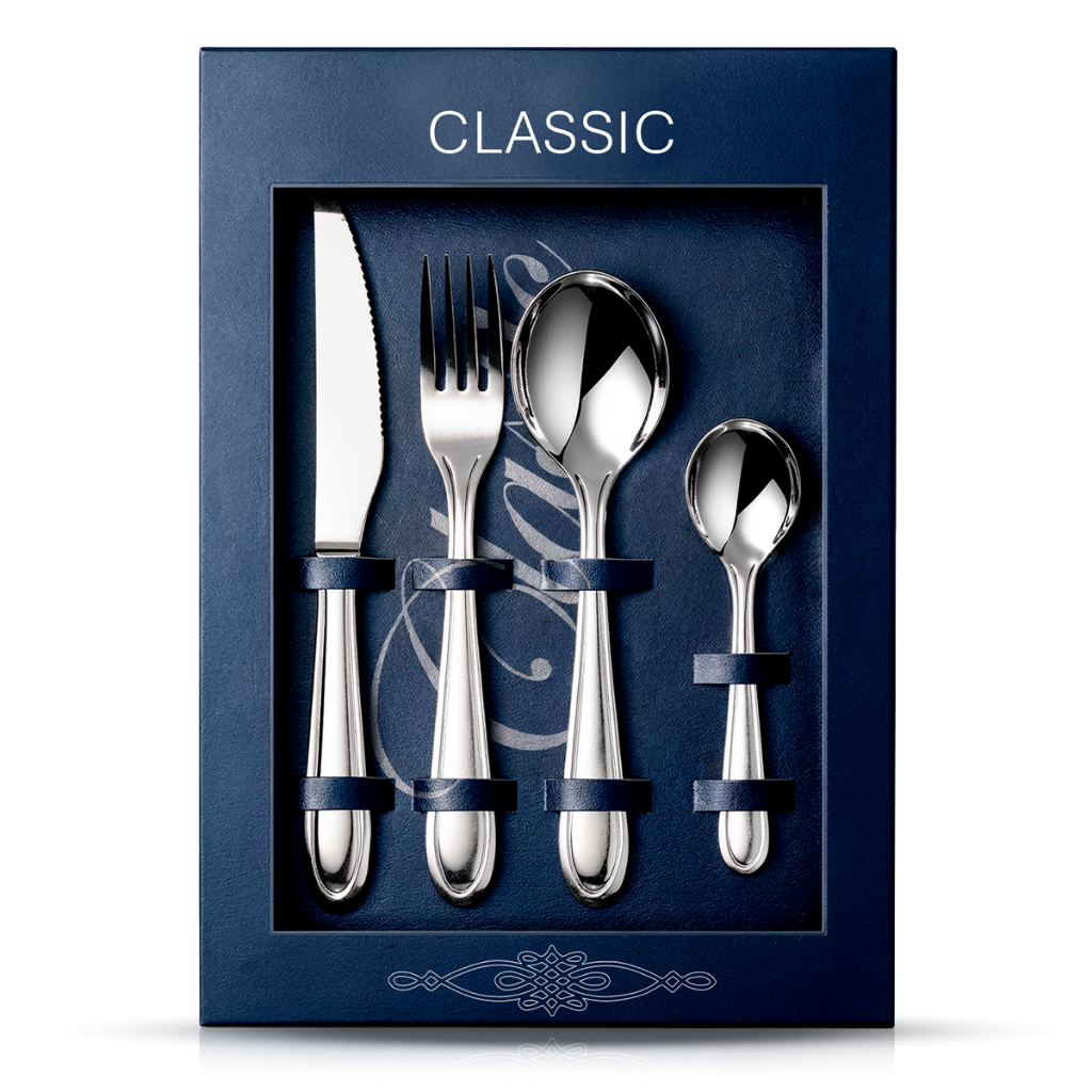 Jogo de Talheres Inox 16 Peças Garfos Facas Colheres Chá Sopa Faqueiro Jantar Restaurante Classic em Oferta na Shopee