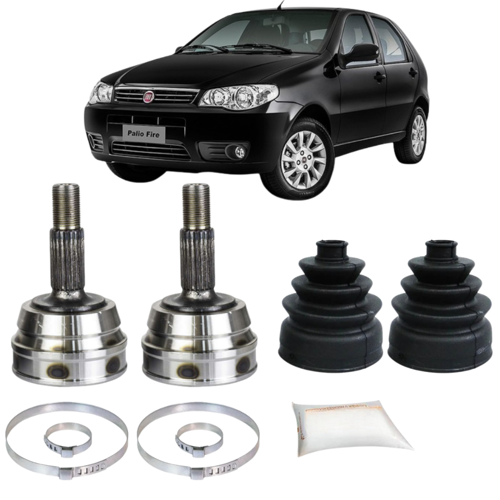 Par de Junta Homocinética Fiat Palio/Siena/Weekend 1.0/1.3 Fire 2000-2015 20x22 Kit Roda Direita/Esquerda
