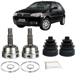 Par de Junta Homocinética Fiat Palio/Siena/Weekend 1.0/1.3 Fire 2000-2015 20x22 Kit Roda Direita/Esquerda