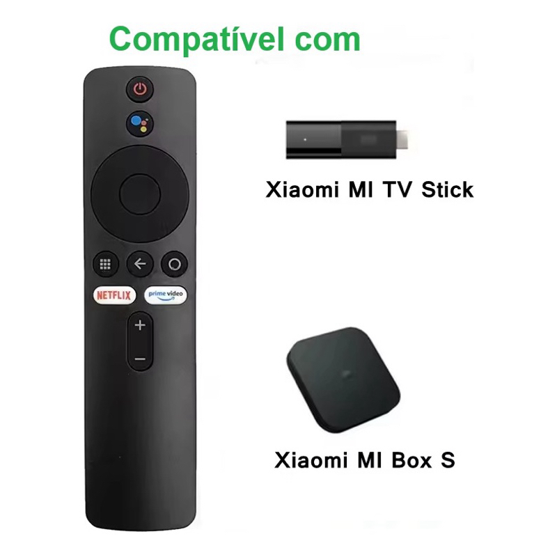Controle Remoto p/ Xiaomi Mi TV Stick | Compatível c/ Mi Box | Botões de Atalho 
