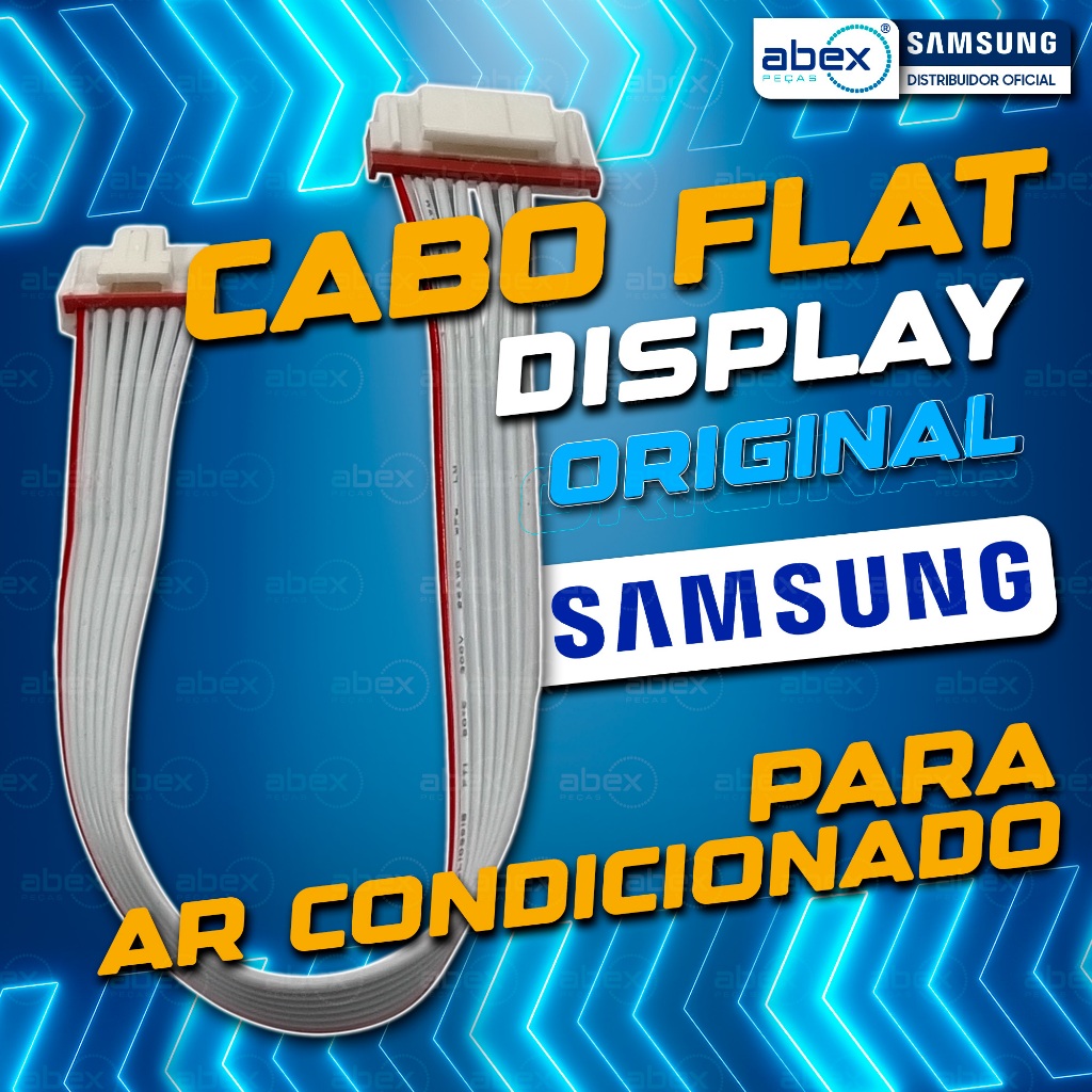 Cabo Flat Placa Display Ar Condicionado Max Plus E Inverter Samsung AR09HPS DB93-10943F Original
