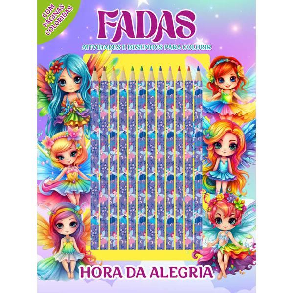 Fadas Hora da Alegria - Livro para Colorir