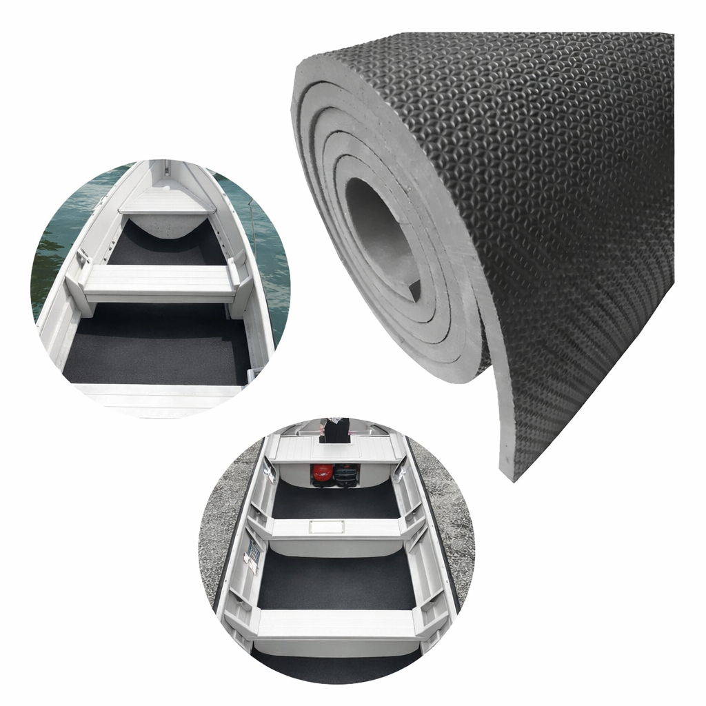 Placa de EVA para Assoalho de Barco Piso Náutico Tapete Antiderrapante para Embarcações 2mx1m 10mm